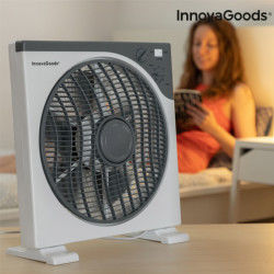 InnovaGoods Box Ø 30 cm 50W White Grey Floor Fan Air conditioning and fans