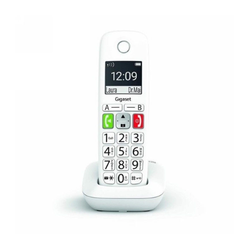 Téléphone Sans Fil Gigaset E290 Blanc  Téléphones fixes et IP