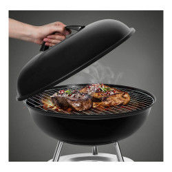 Barbecue Algon Noire Avec couvercle (34 cm) Barbecues and Accessories