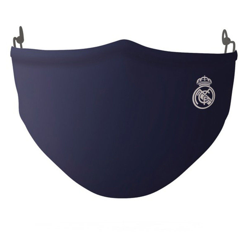Masque en tissu hygiénique réutilisable Real Madrid C.F. Adulte Bleu Entspannungsprodukte