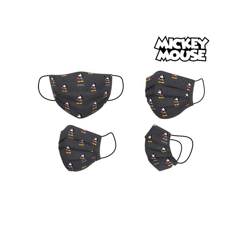 Masque hygiénique Mickey Mouse Enfant Noir  Produits de détente