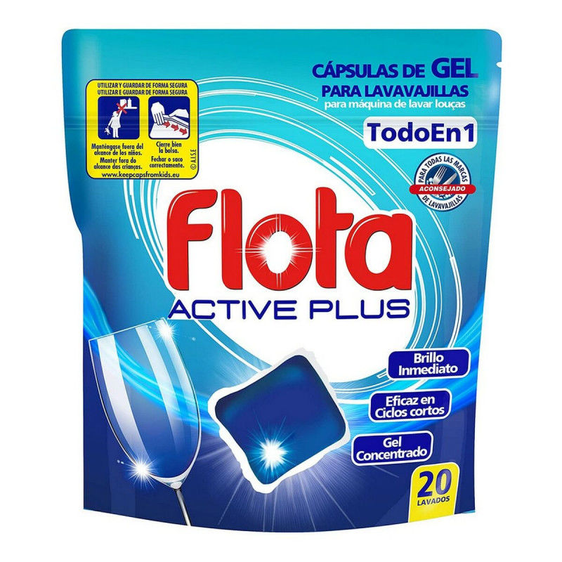 Tablettes pour Lave-vaisselle Active Plus Flota (20 uds)  Autres produits ménagers