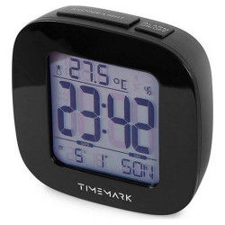 Schwarzer Timemark Wecker in kompakter Größe (9,5 x 9,5 x 4 cm) Alarm clocks