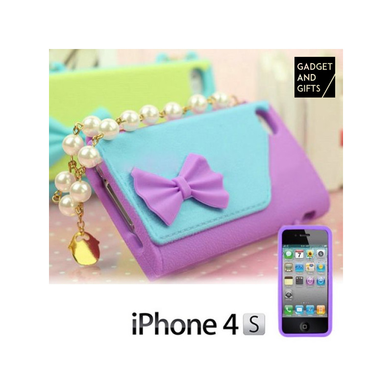 Coque iPhone 4/4S Sac avec Perles Mobile phone cases