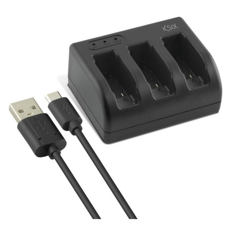 Chargeur de Batterie pour GoPro KSIX Hero 5 USB-C Noir KSIX
