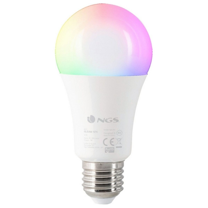 Ampoule à Puce NGS Gleam727C RGB LED E27 7W 7W E27 700 lm (2800 K) (3500 K) Smart bulbs