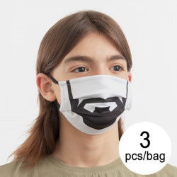 Masque en tissu hygiénique réutilisable Beard Luanvi Taille M Pack de 3 unités Well-being and relaxation products