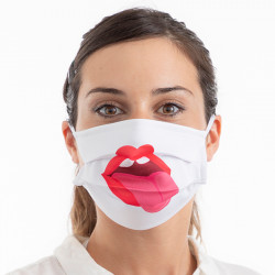 Masque en tissu hygiénique réutilisable Tongue Luanvi Taille M Pack de 3 unités Luanvi