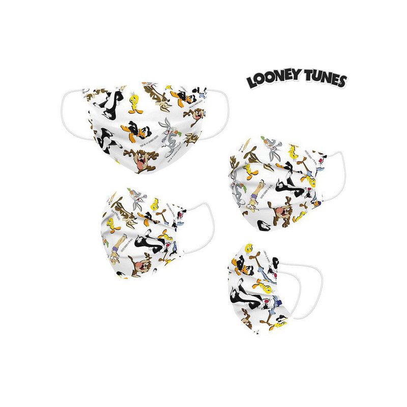 Masque en tissu hygiénique réutilisable Looney Tunes Enfant Blanc Well-being and relaxation products