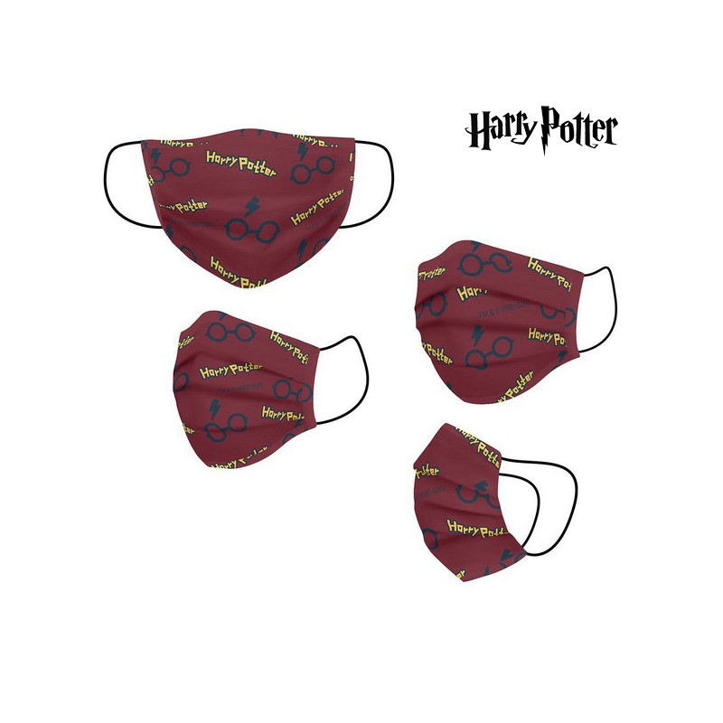 Masque en tissu hygiénique réutilisable Harry Potter Enfant Rouge Harry Potter