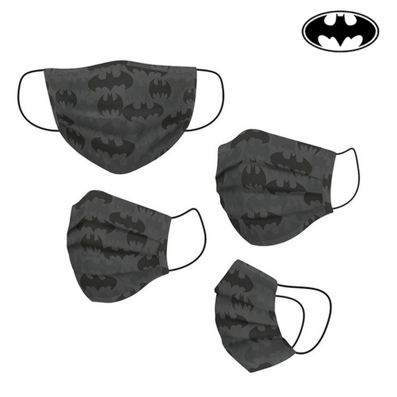 Masque en tissu hygiénique réutilisable Batman Adulte Gris Well-being and relaxation products