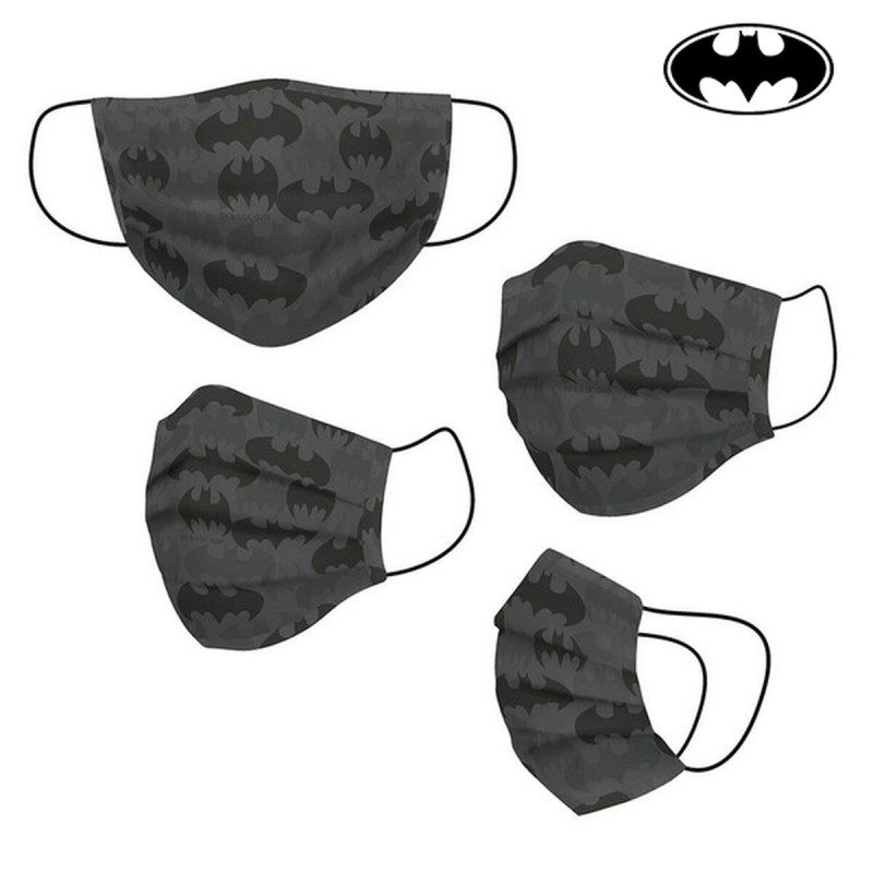 Masque en tissu hygiénique réutilisable Batman Enfant Gris Well-being and relaxation products