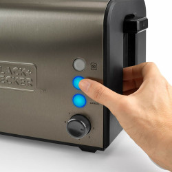 Grille-pain Black & Decker BXTO900E Acier inoxydable 900 W Toaster