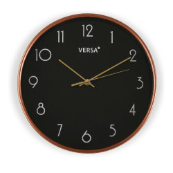 Horloge Murale Gold Plastique (4 x 30 x 30 cm) Versa