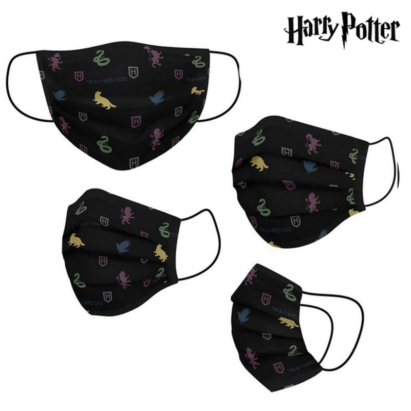 Masque en tissu hygiénique réutilisable Harry Potter Adulte Noir Harry Potter