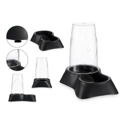 Mangeoir pour animaux Noir Plastique (3500 ml) Drinkers and feeders