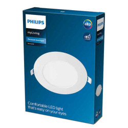 Suspension Philips Downlight Slim 22, 5 x 2 cm Aluminium Blanc 20 W (4000 K) Lamps