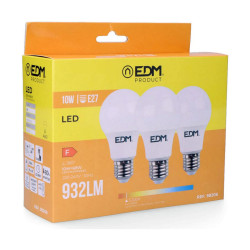 Lampe LED EDM E27 10 W F 810 Lm (3200 K) LED Lighting