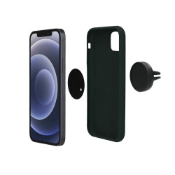 Support Magnétique pour Téléphone Portable pour Voiture KSIX 360º Noir KSIX