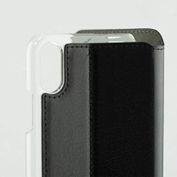 Housse pour Mobile avec coque Iphone X Contact Slim Noir Textile Polycarbonate Mobile phone cases