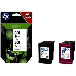 Cartouche d'Encre Compatible HP 301 Noir Tricolore HP