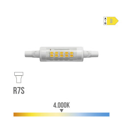 LED-Lampe mit 5,5 W, 4000 K, R7s Sockel, 600 lm und linearer Formgebung  Éclairage LED