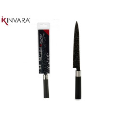 Couteau de cuisine Argenté Noir Acier inoxydable Plastique Kinvara