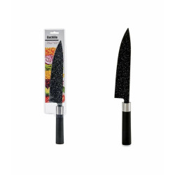 Couteau de cuisine Noir Acier inoxydable Plastique dur Kinvara