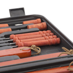 Malette Barbecue Barbecase InnovaGoods 18 Pièces Barbecues and Accessories