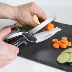 Couteau-Ciseau avec Mini Planche à Découper Intégrée Scible InnovaGoods  Couteaux et aiguiseurs