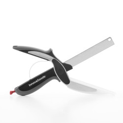 Couteau-Ciseau avec Mini Planche à Découper Intégrée Scible InnovaGoods  Couteaux et aiguiseurs