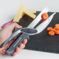 Couteau-Ciseau avec Mini Planche à Découper Intégrée Scible InnovaGoods InnovaGoods