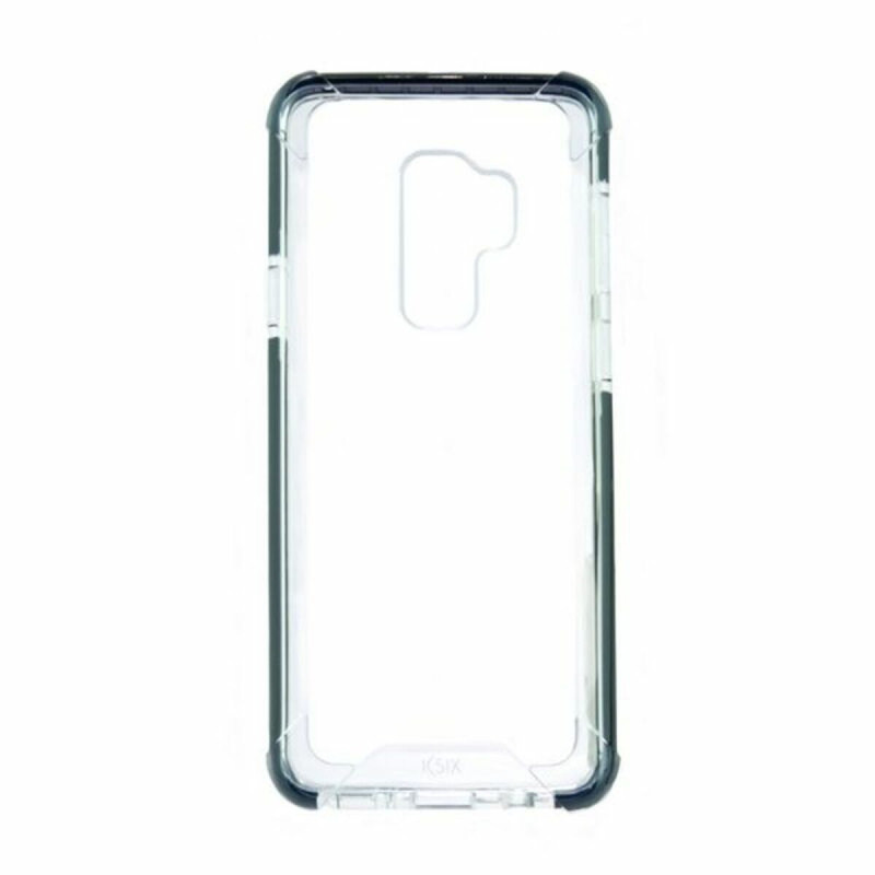 Protection pour téléphone portable Samsung Galaxy S9+ KSIX Flex Armor TPU Polycarbonate Noir Transparent  Housse de portable