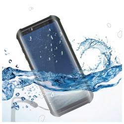 Étui étanche Samsung Galaxy S8 KSIX Aqua Case Noir Transparent  Housse de portable
