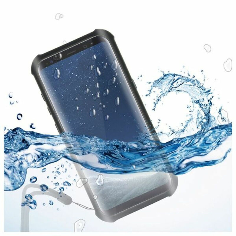Étui étanche Samsung Galaxy S8 KSIX Aqua Case Noir Transparent KSIX