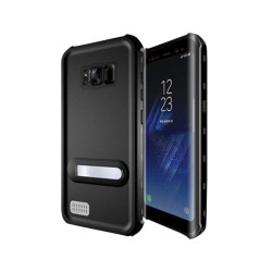Étui étanche Samsung Galaxy S8+ KSIX Aqua Case Noir Transparent Smartphonehüllen