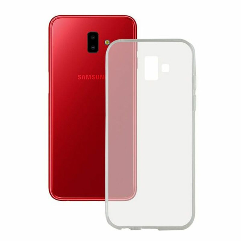 Protection pour téléphone portable Samsung Galaxy J6+ 2018 Flex TPU Transparent KSIX