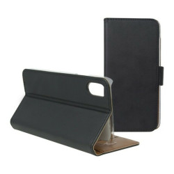 Schwarze KSIX Wallet Handyhülle mit Folie für das iPhone X. Smartphonehüllen