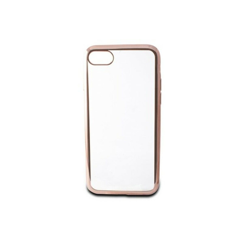 Handyhülle für das iPhone 7/8 - Transparent mit rosegoldenem Metall-Effekt Mobile phone cases