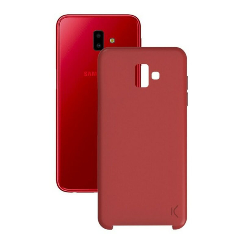 Protection pour téléphone portable Samsung Galaxy J6+ 2018 Soft Rouge KSIX