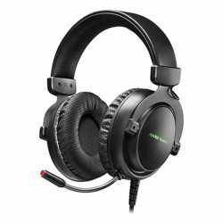 Casques avec Micro Gaming Mars Gaming MH4X LED (2 m) Noir  Ecouteurs Gaming
