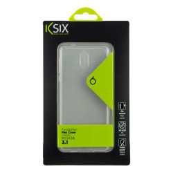 Protection pour téléphone portable Nokia 3.1 KSIX Flex TPU Transparent KSIX