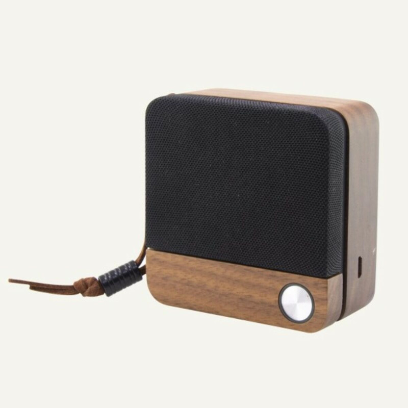 Enceinte Bluetooth Sans Fil Eco Speak KSIX 400 mAh 3.5W Bois Bluetooth Speakers