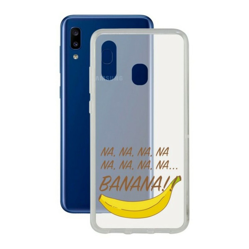Protection pour téléphone portable Samsung Galaxy A20 KSIX Flex Banana TPU Mobile phone cases