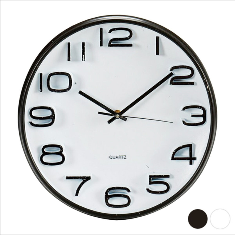 Horloge Murale verre Verre Plastique (33 x 5 x 33 cm) Wall and table clocks