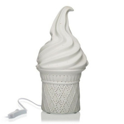 Versa Ice Cream Tischlampe - Porzellan, 25W, 13,7 x 27 x 13,7 cm Versa