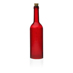 Bouteille LED Versa Cosmo Rouge Verre (7,3 x 28 x 7,3 cm) Versa