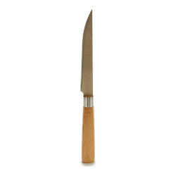 Couteau 2 x 24 x 2 cm Argenté Marron Acier inoxydable Bambou Knives and cutlery