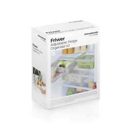 Rangement Réglable pour Réfrigérateur Friwer InnovaGoods (pack de 2) InnovaGoods