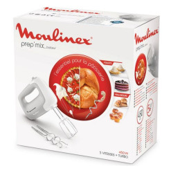 Mixeur/mélangeur de pâte Moulinex HM450B Gris 450 W 450W  Pétrisseurs